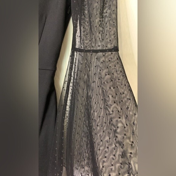 NWOT FRENCH CONNECTION LULA WOMENS OFF-THE-SHOULDER BODYCON DRESS. SIZE LARGE - Picture 6 of 7